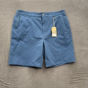 Duck Camp Drifter Shorts Men 2XL Faded Navy Nylon Outdoors Hiking Fishing.